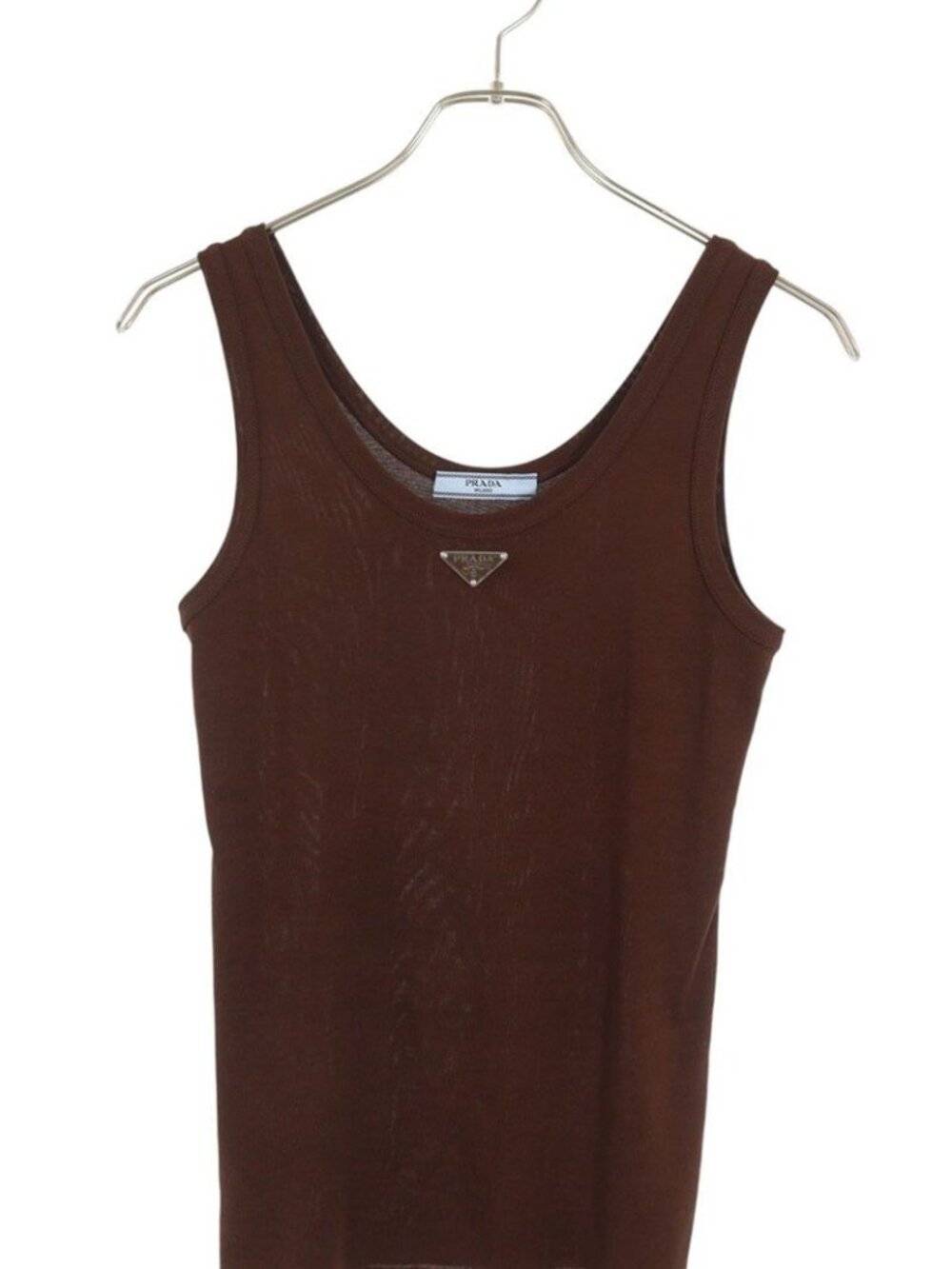 Prada Ribbed Knit Tank Top Sweater 40